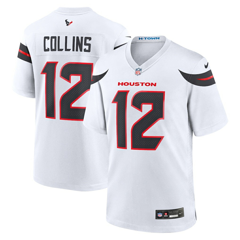 Nico Collins Houston Texans Game Jersey - White Jerseys
