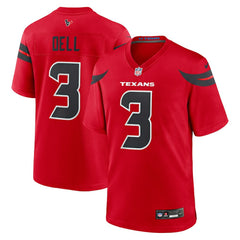 Tank Dell Houston Texans Alternate Game Jersey - Red Jerseys