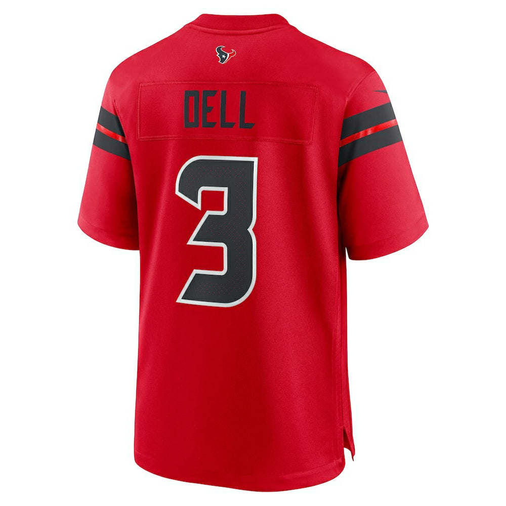 Tank Dell Houston Texans Alternate Game Jersey - Red Jerseys