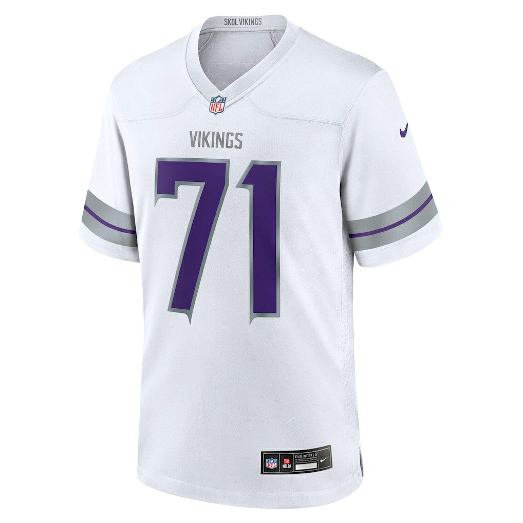 Christian Darrisaw Minnesota Vikings Alternate Game Jersey - White Jerseys