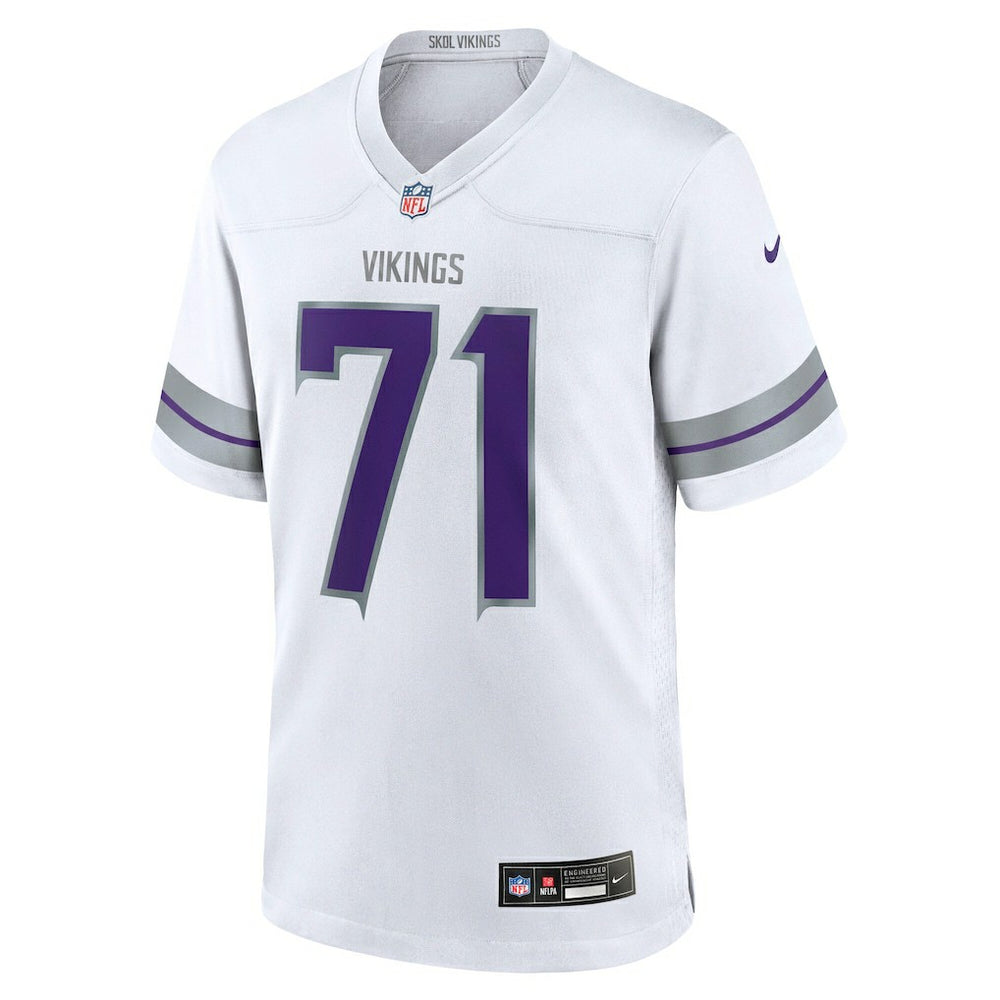 Christian Darrisaw Minnesota Vikings Alternate Game Jersey - White Jerseys