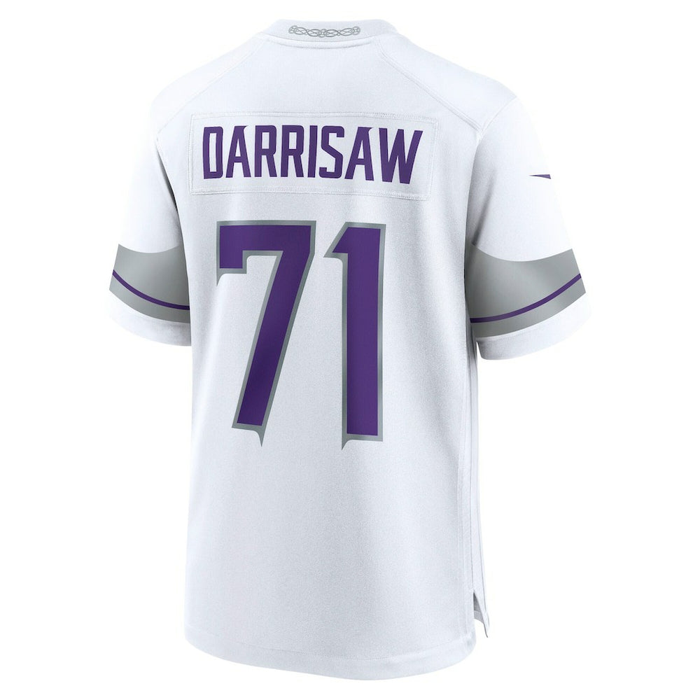 Christian Darrisaw Minnesota Vikings Alternate Game Jersey - White Jerseys