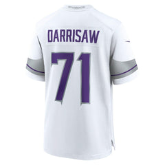 Christian Darrisaw Minnesota Vikings Alternate Game Jersey - White Jerseys