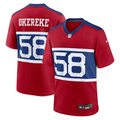Bobby Okereke New York Giants Alternate Player Game Jersey - Century Red Jerseys
