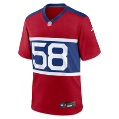 Bobby Okereke New York Giants Alternate Player Game Jersey - Century Red Jerseys