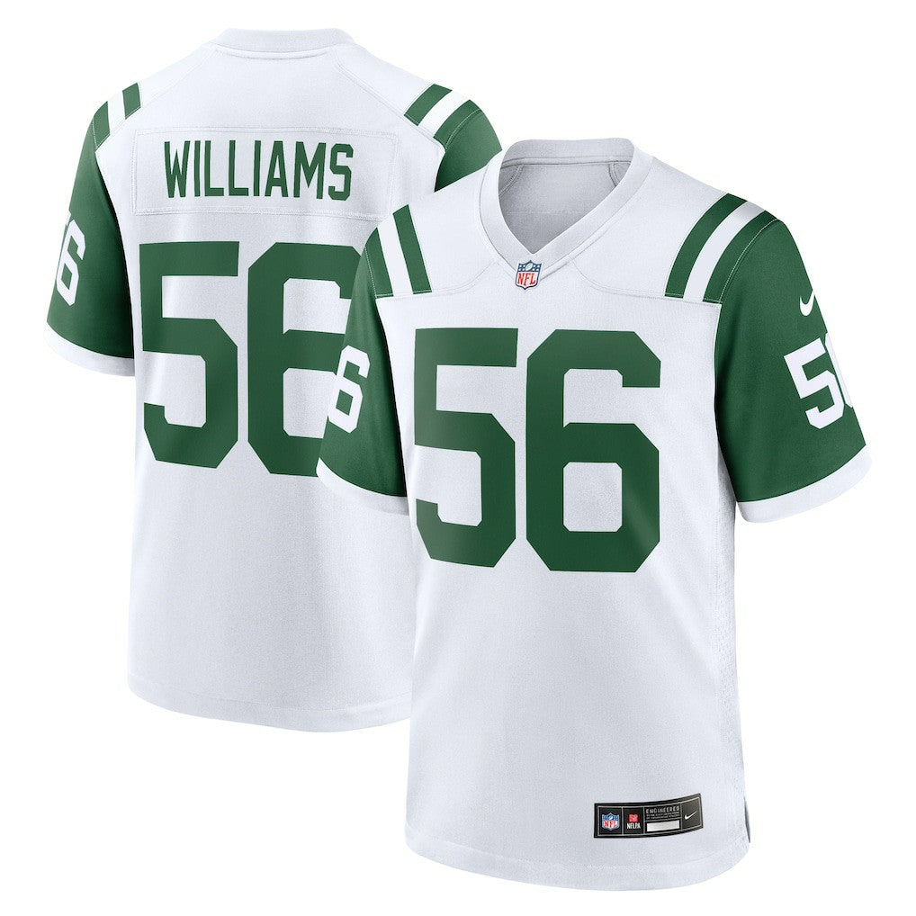 Quincy Williams New York Jets Alternate Game Jersey - White Jerseys