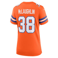Jaleel McLaughlin Denver Broncos Women's Mile High Collection 1977 Throwback Player Game Jersey - Orange Jerseys