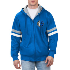 Dallas Mavericks G-III Sports by Carl Banks Contender Full-Zip Hoodie Jacket Blue