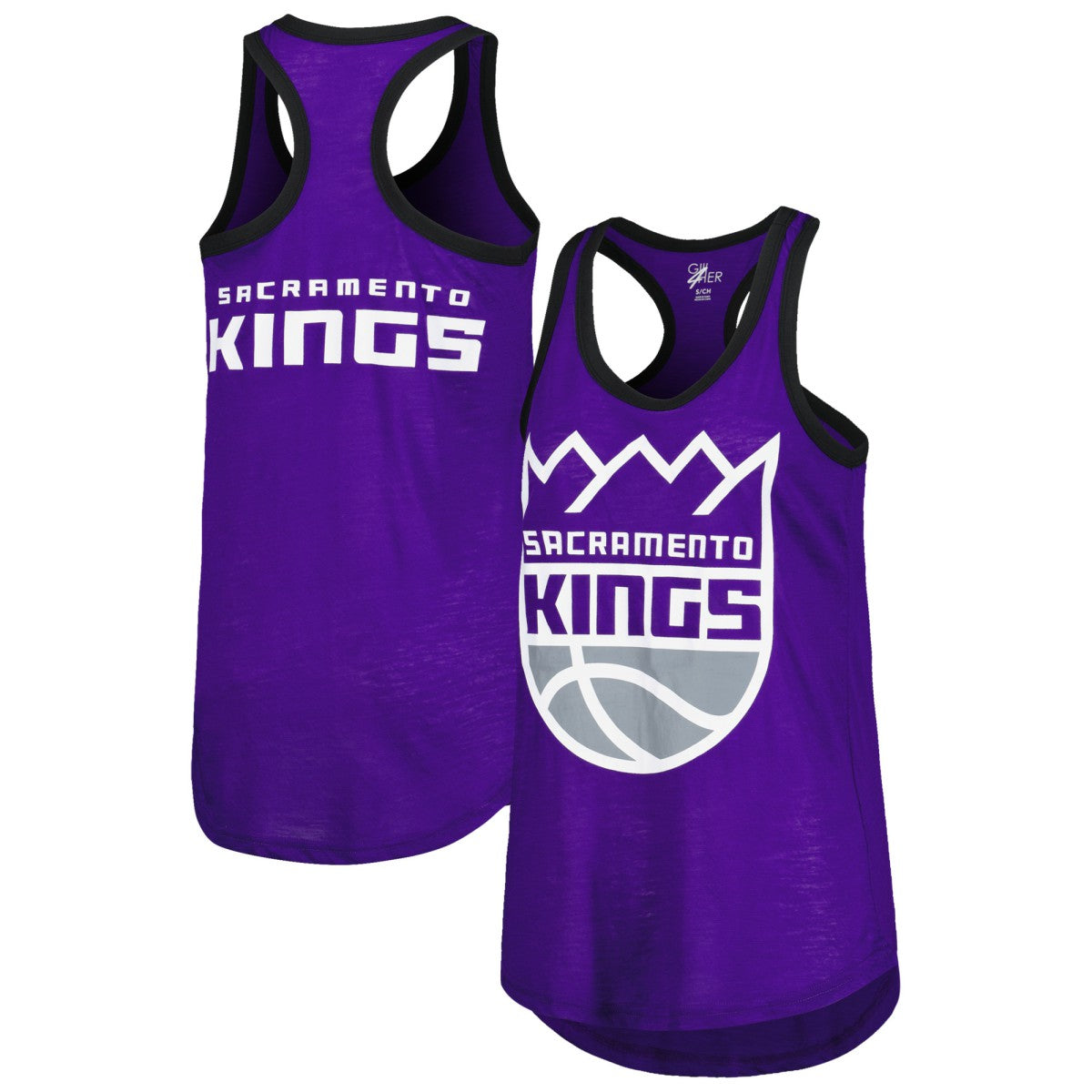 Sacramento Kings G-III 4Her by Carl Banks Women's Showdown Scoop-Neck Racerback Tank Top Purple outlet