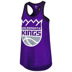 Sacramento Kings G-III 4Her by Carl Banks Women's Showdown Scoop-Neck Racerback Tank Top Purple outlet