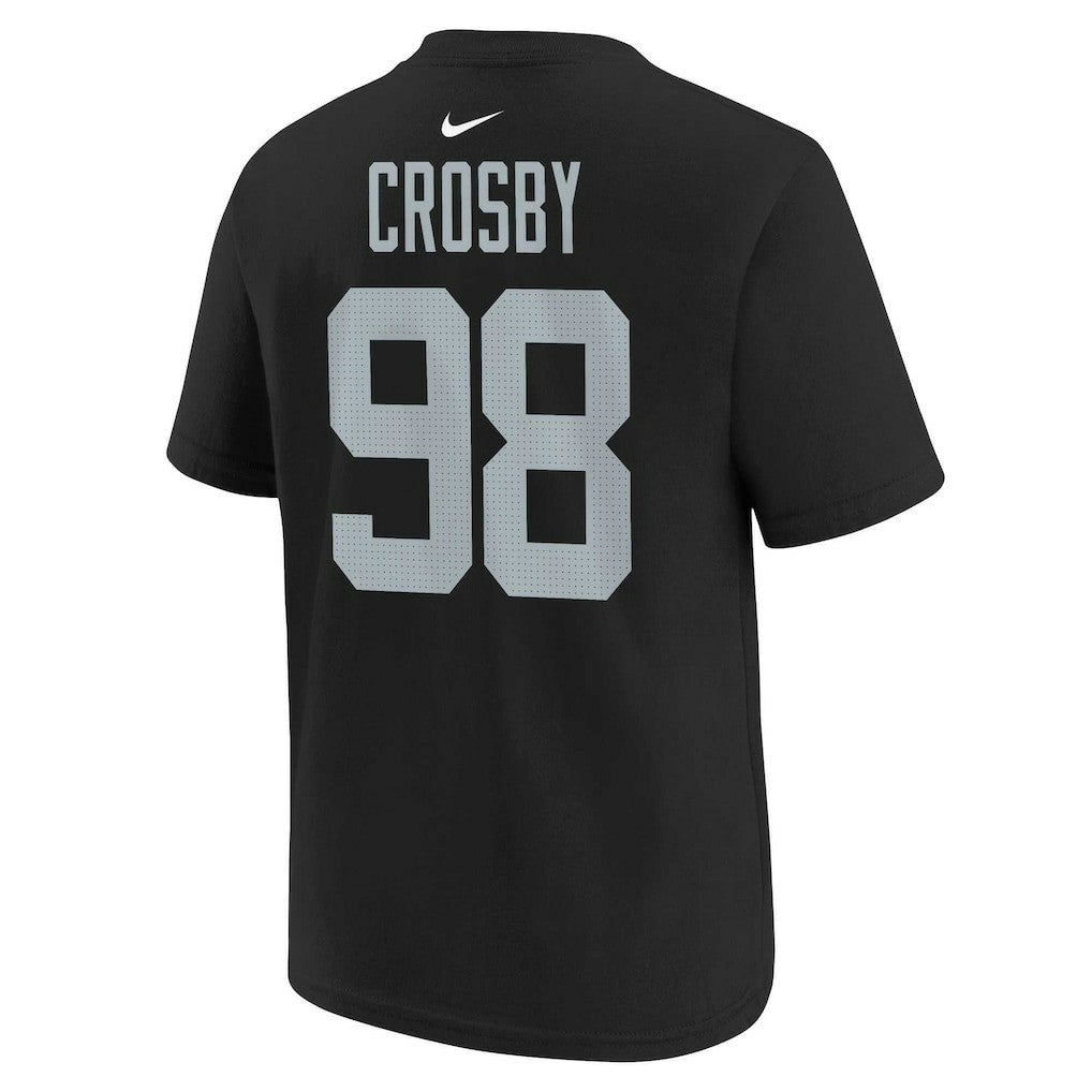 Maxx Crosby Las Vegas Raiders Youth Player Name & Number T-Shirt - Black T-shirts