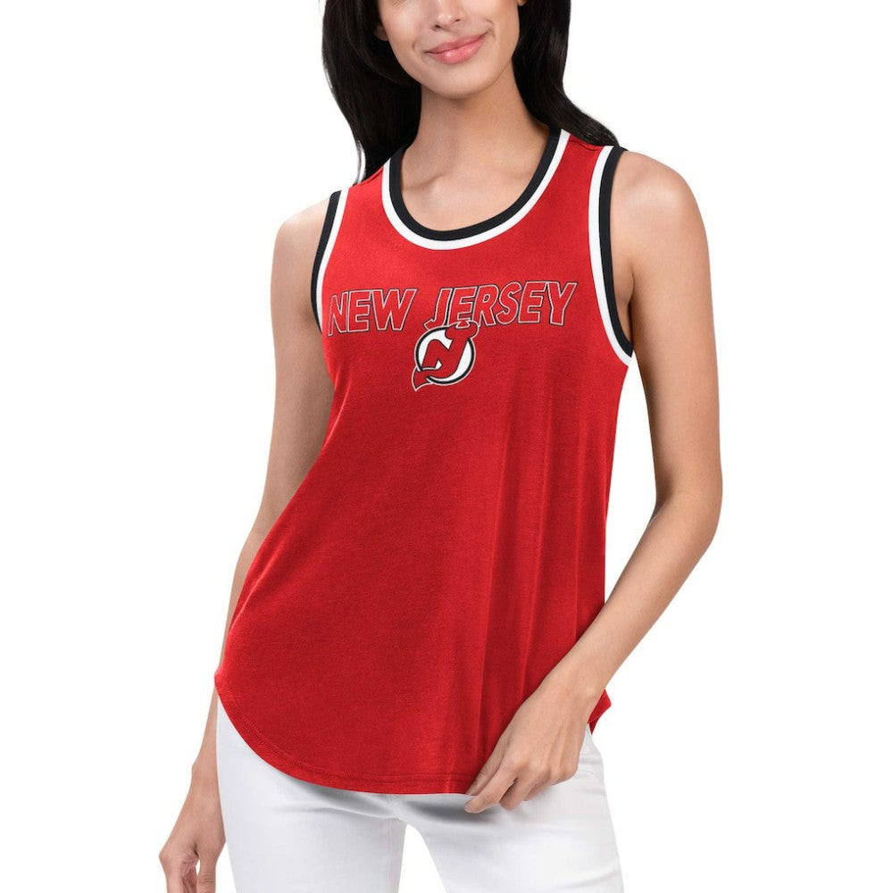 New Jersey Devils G-III 4Her by Carl Banks Women's Strategy Tank Top - Red | US 201038254