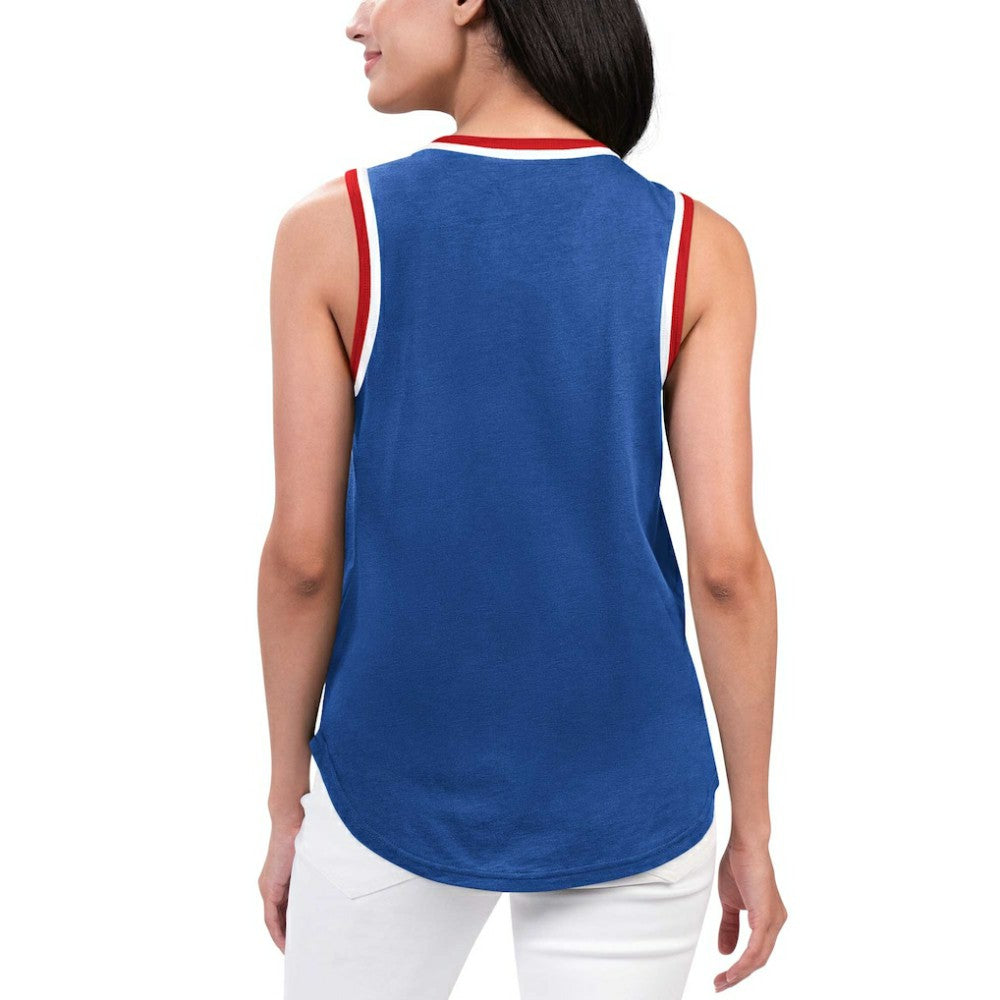 New York Rangers G-III 4Her by Carl Banks Women's Strategy Tank Top - Blue | US 201038262