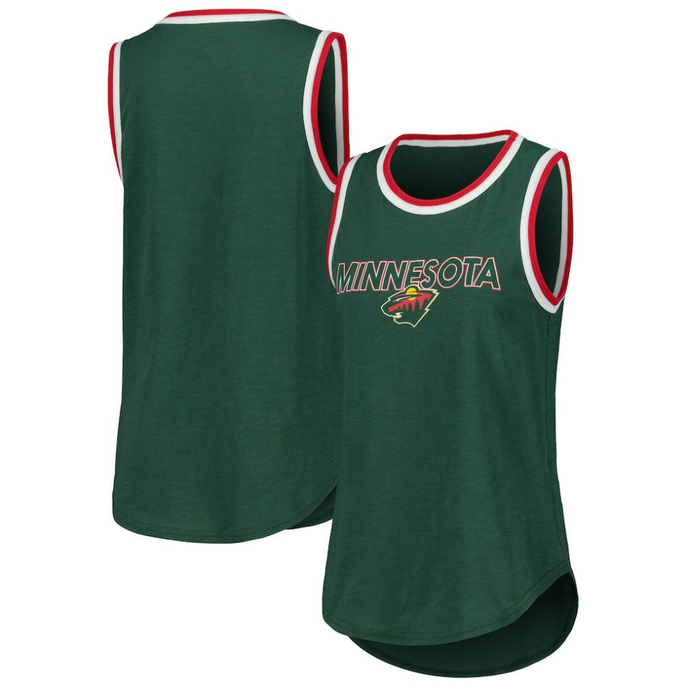 Minnesota Wild G-III 4Her by Carl Banks Women's Strategy Tank Top - Green | US 201038269