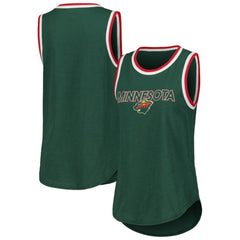 Minnesota Wild G-III 4Her by Carl Banks Women's Strategy Tank Top - Green | US 201038269