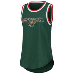 Minnesota Wild G-III 4Her by Carl Banks Women's Strategy Tank Top - Green | US 201038269
