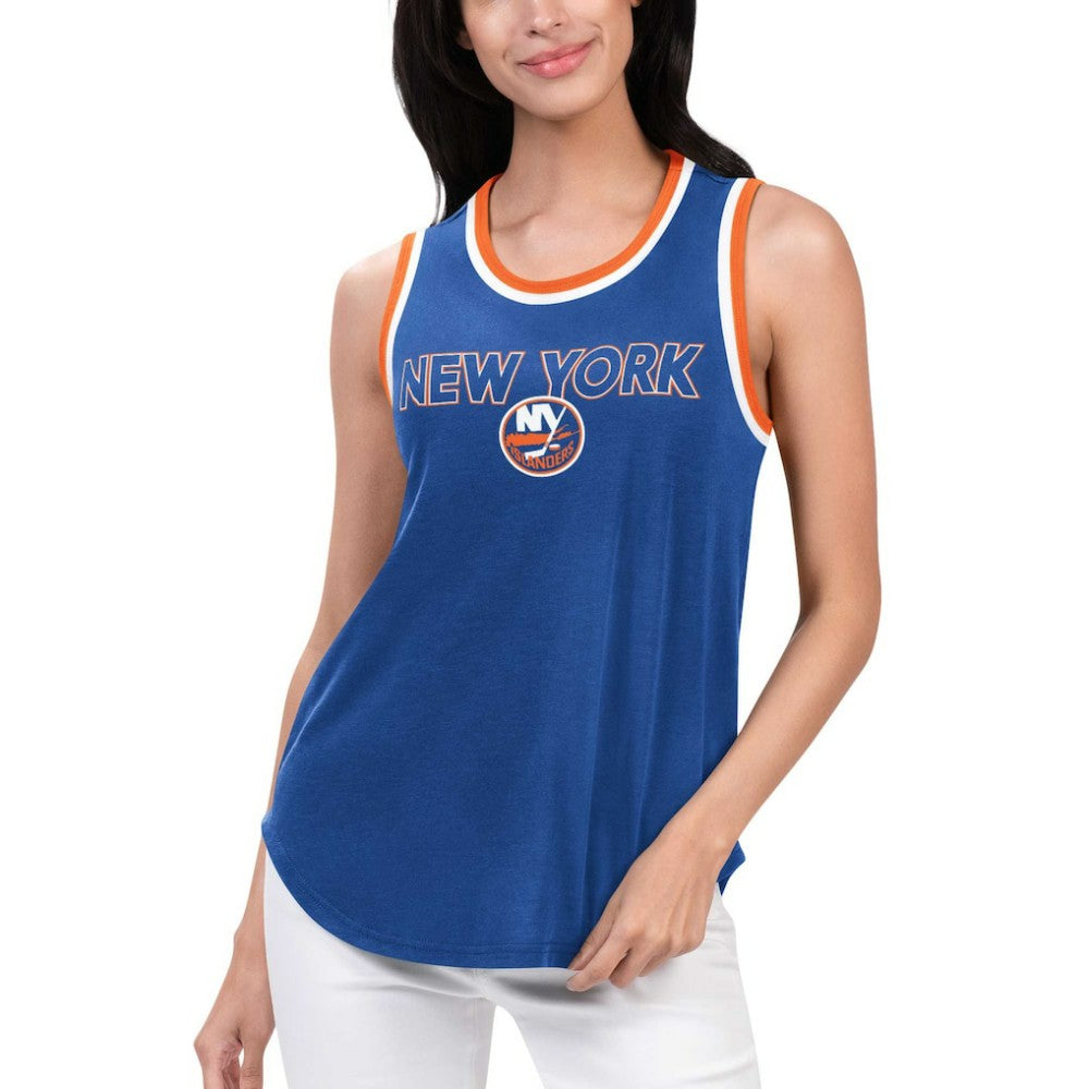 New York Islanders G-III 4Her by Carl Banks Women's Strategy Tank Top - Royal | US 201038270