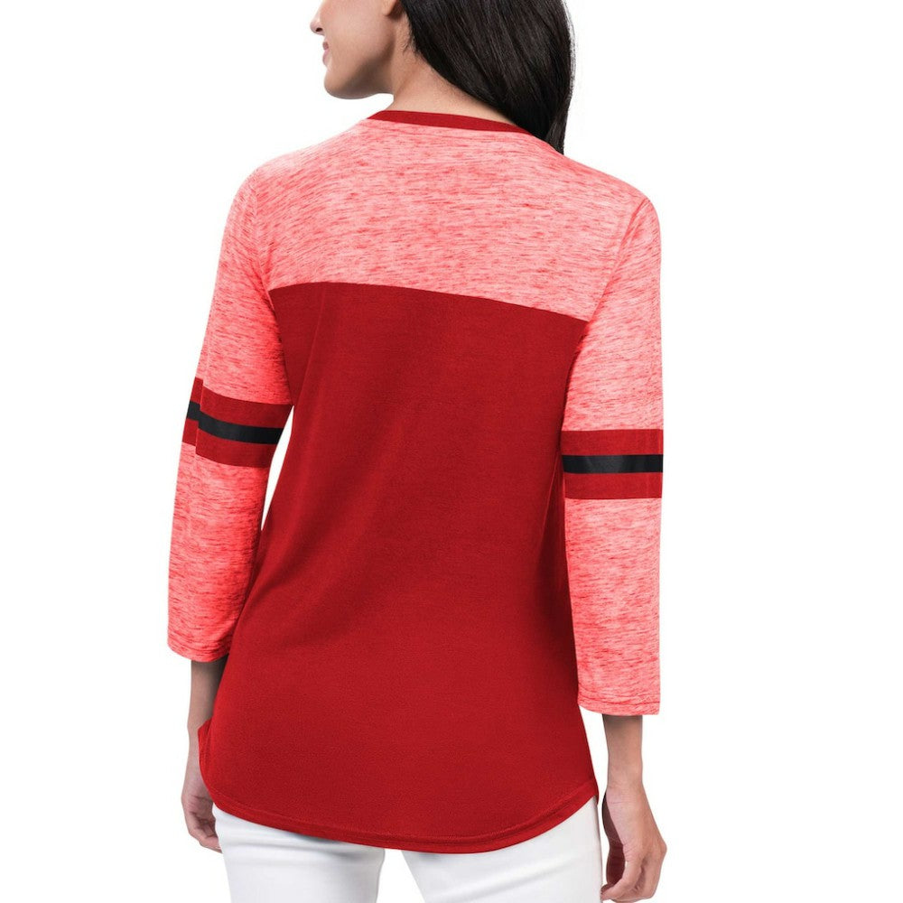 New Jersey Devils G-III 4Her by Carl Banks Women's Play The Game 3/4-Sleeve T-Shirt - Red | US 201038273