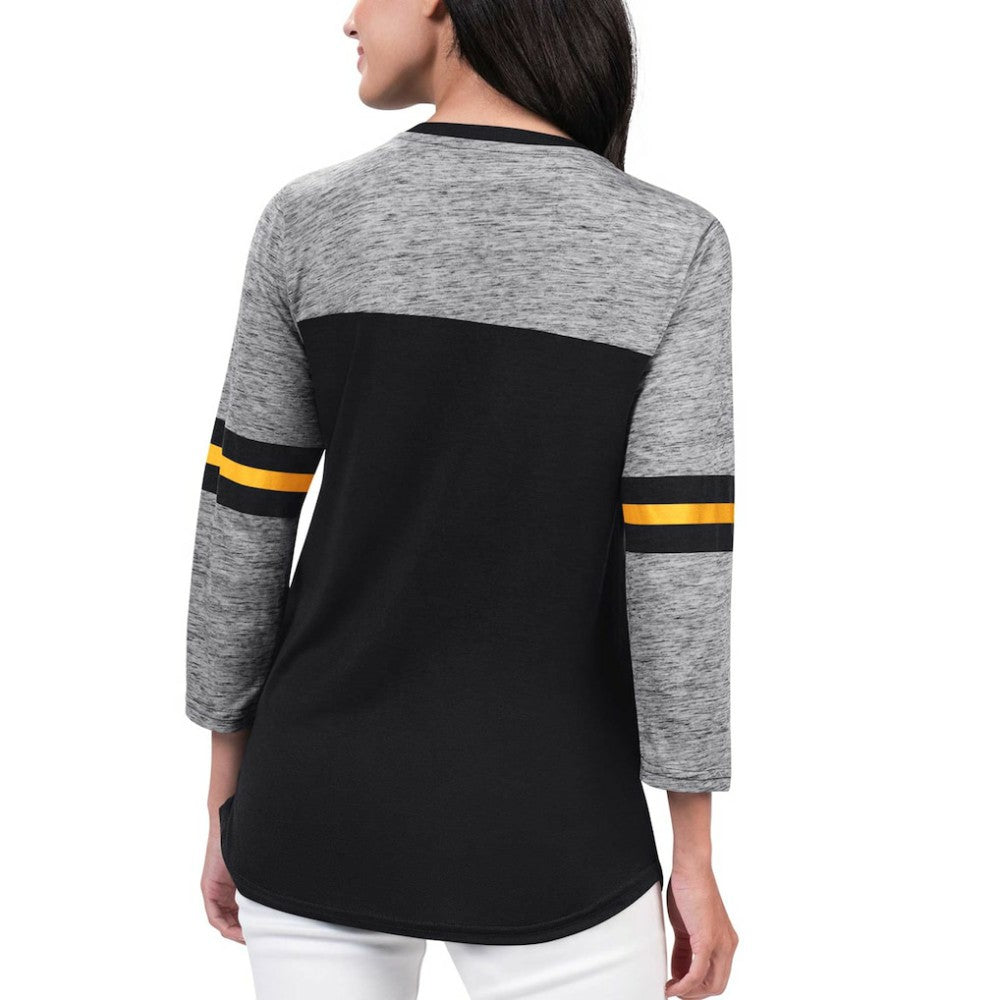 Boston Bruins G-III 4Her by Carl Banks Women's Play The Game 3/4-Sleeve T-Shirt - Black | US 201038275