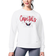 Washington Capitals MSX by Michael Strahan Women's Millie Raglan Pullover Sweatshirt - White | US 201038284