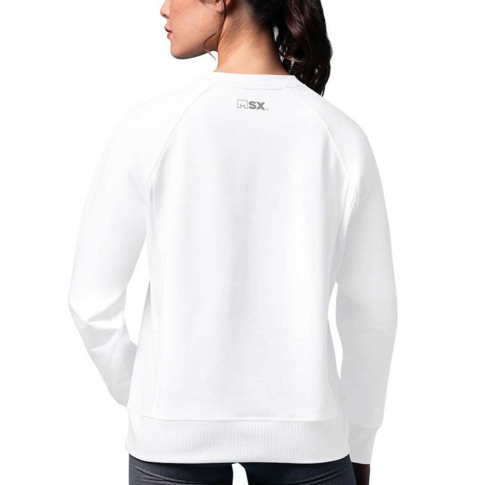 Washington Capitals MSX by Michael Strahan Women's Millie Raglan Pullover Sweatshirt - White | US 201038284