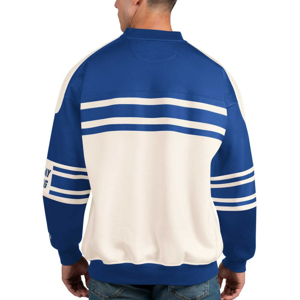 Tampa Bay Lightning Starter Defense Fleece Crewneck Pullover Sweatshirt - White | US 201038309