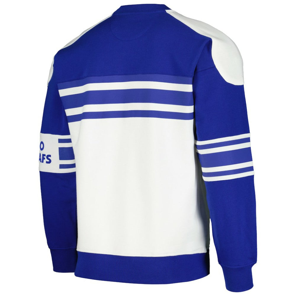 Toronto Maple Leafs Starter Defense Fleece Crewneck Pullover Sweatshirt - White | US 201038310