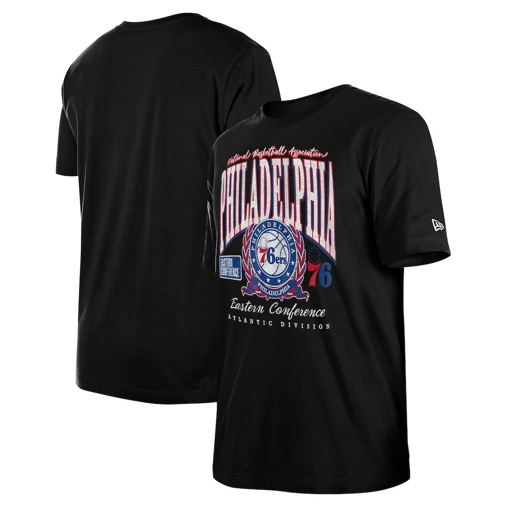Philadelphia 76ers Unisex Oversized Essentials Boxy T-Shirt Black - New Era