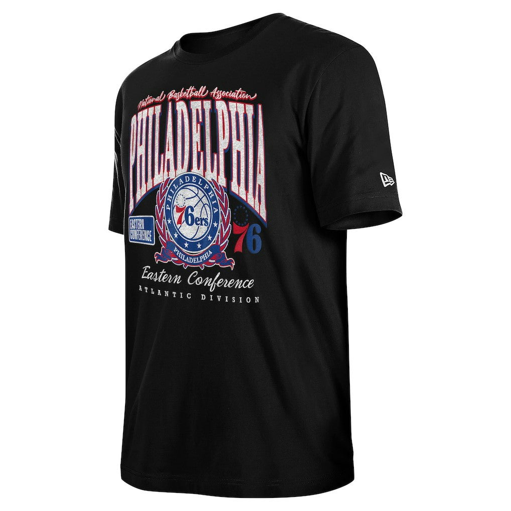 Philadelphia 76ers Unisex Oversized Essentials Boxy T-Shirt Black - New Era