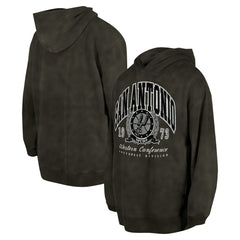San Antonio Spurs Unisex Oversized Essentials Pigment Wash Fleece Pullover Hoodie Charcoal - New Era