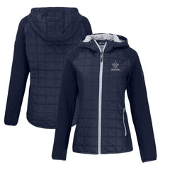 New Orleans Saints Cutter & Buck Women's Americana Rainier Primaloft Eco Full-Zip Hybrid Jacket - Navy Jackets