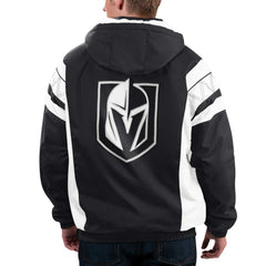 Vegas Golden Knights Starter Home Team Half-Zip Hoodie Jacket - Black | US 201038649