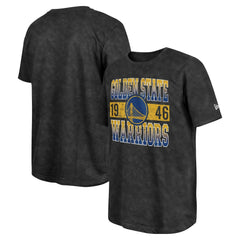 Golden State Warriors Enzyme Washed Oversized T-Shirt Black - New Era outlet