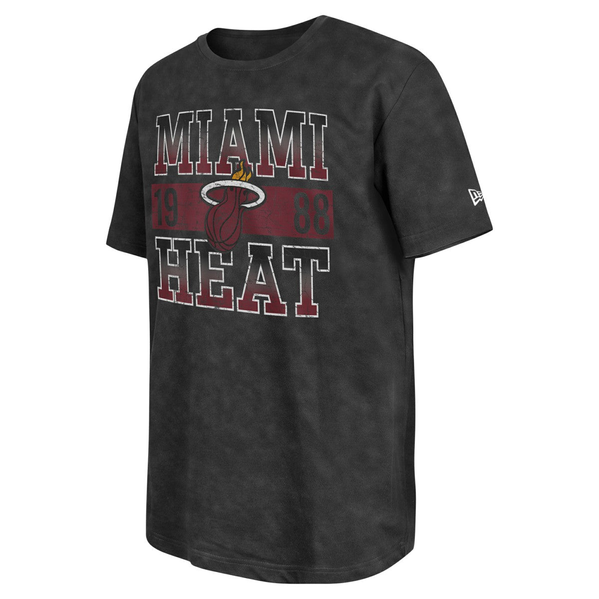 Miami Heat Enzyme Washed Oversized T-Shirt Black - New Era