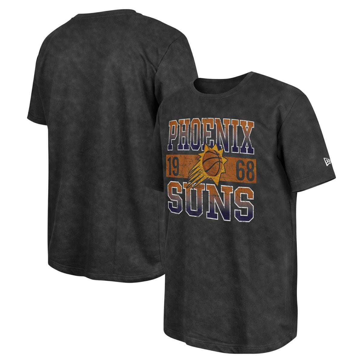 Phoenix Suns Enzyme Washed Oversized T-Shirt Black - New Era
