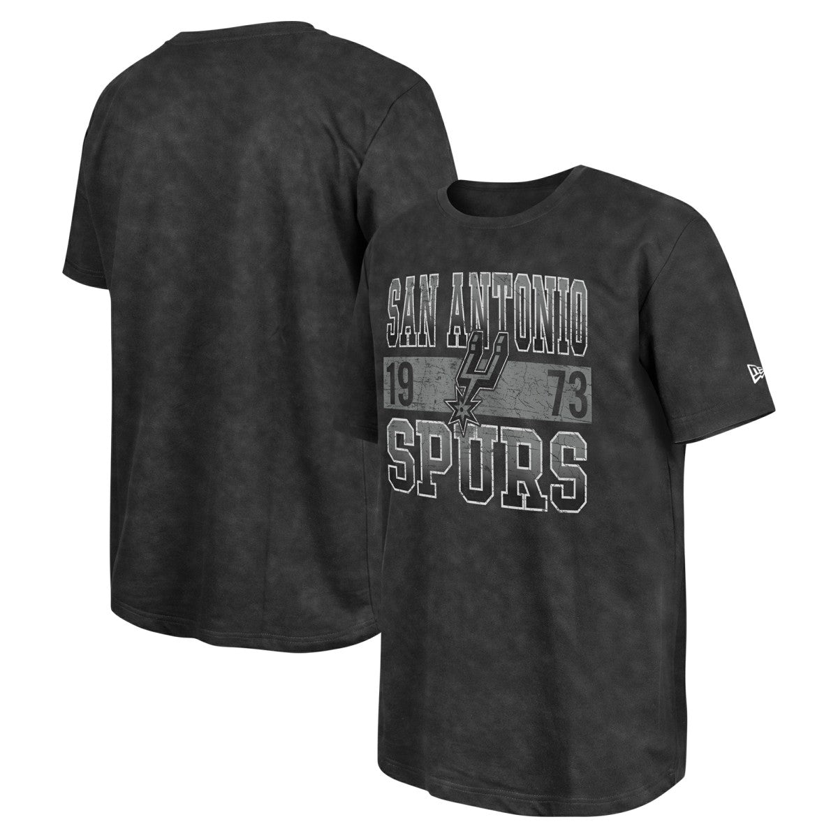 San Antonio Spurs Enzyme Washed Oversized T-Shirt Black - New Era