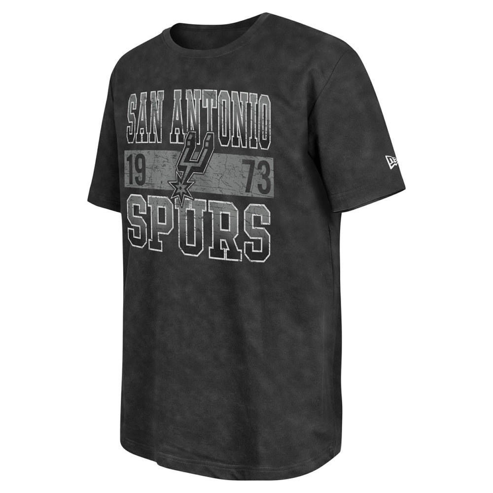 San Antonio Spurs Enzyme Washed Oversized T-Shirt Black - New Era