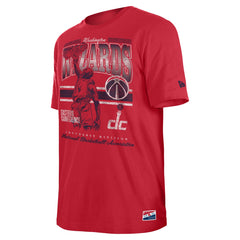 Washington Wizards Enzyme Wash Oversized T-Shirt Red - New Era