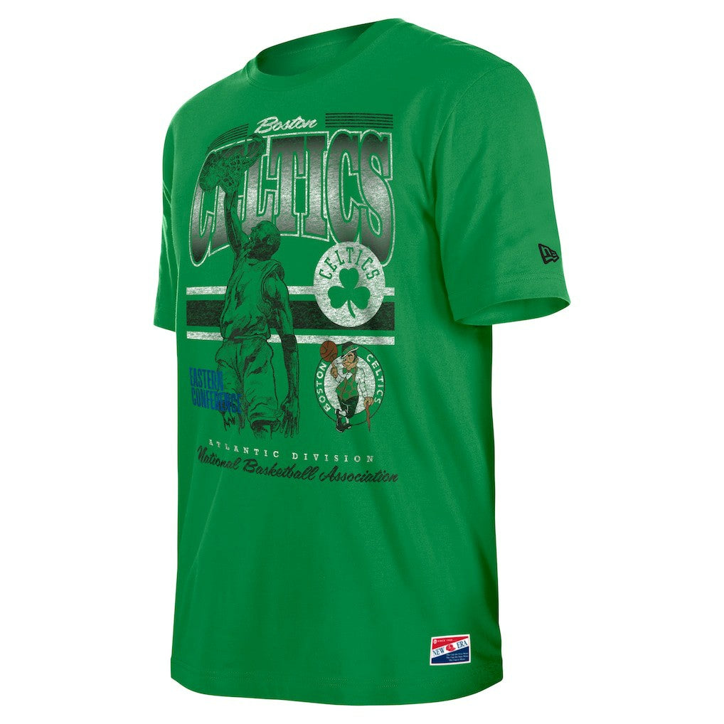 Boston Celtics Enzyme Wash Oversized T-Shirt Kelly Green - New Era
