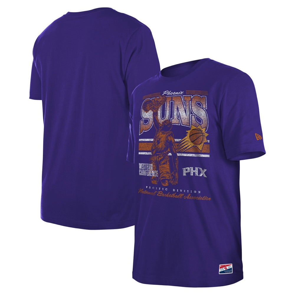Phoenix Suns Enzyme Wash Oversized T-Shirt Purple - New Era
