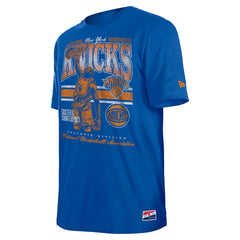 New York Knicks Enzyme Wash Oversized T-Shirt Blue - New Era