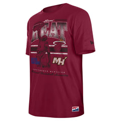 Miami Heat Enzyme Wash Oversized T-Shirt Red - New Era