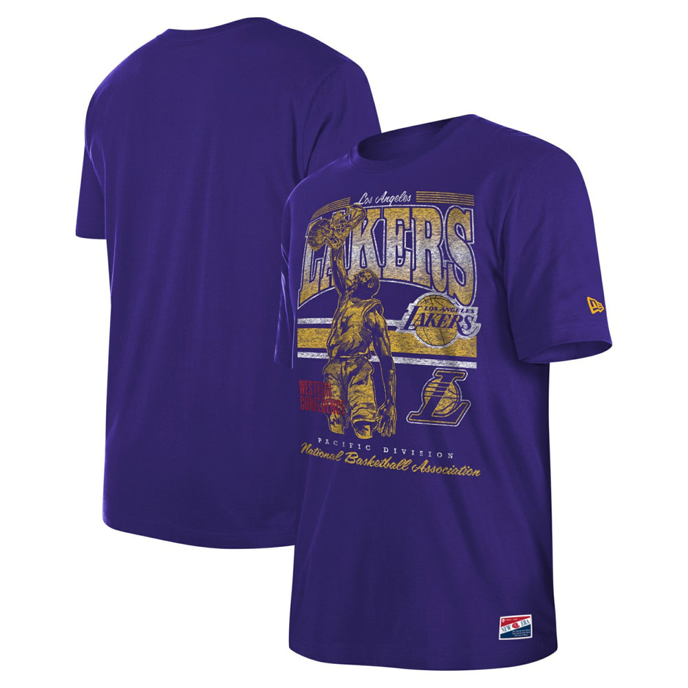 Los Angeles Lakers Enzyme Wash Oversized T-Shirt Purple - New Era outlet
