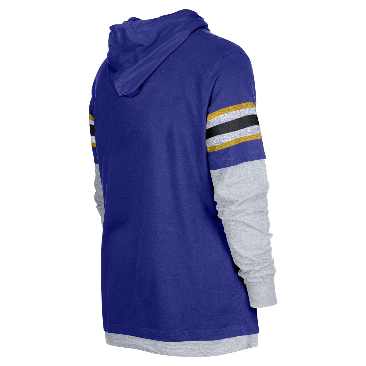 Los Angeles Lakers Layered Long Sleeve Hoodie T-Shirt Purple - New Era