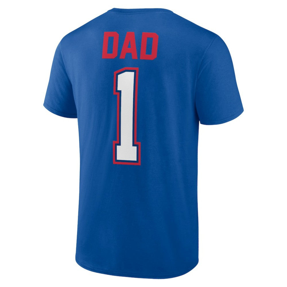Chicago Cubs Father's Day #1 Dad T-Shirt - Royal T-shirts