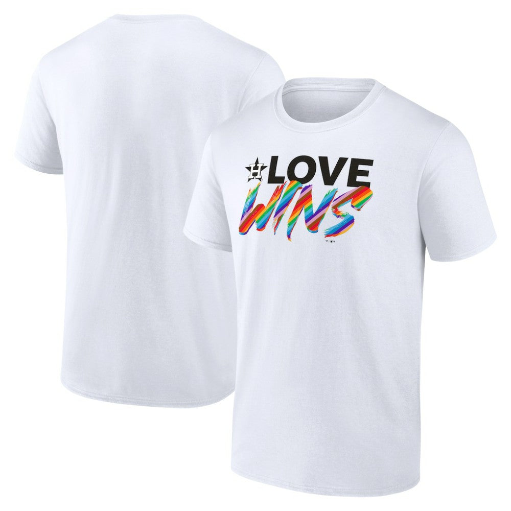 Houston Astros Love Wins T-Shirt - White T-shirts