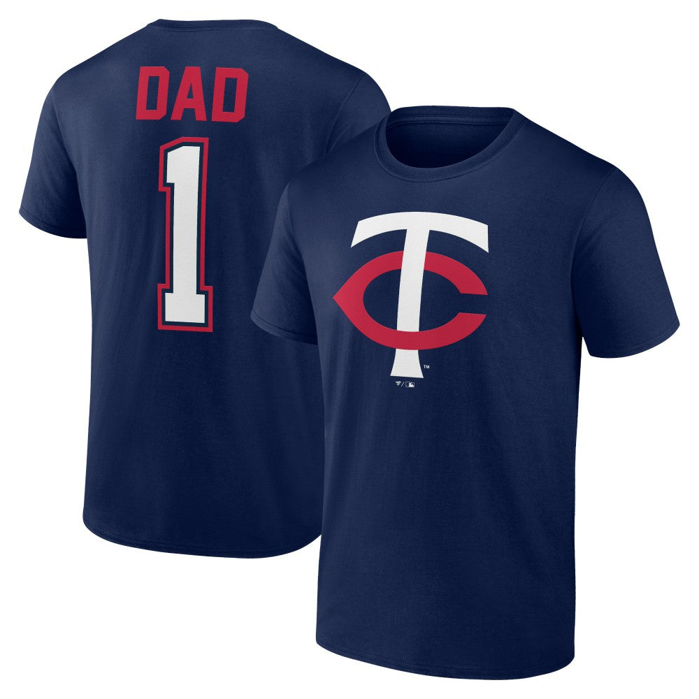 Minnesota Twins Father's Day #1 Dad T-Shirt - Navy T-shirts