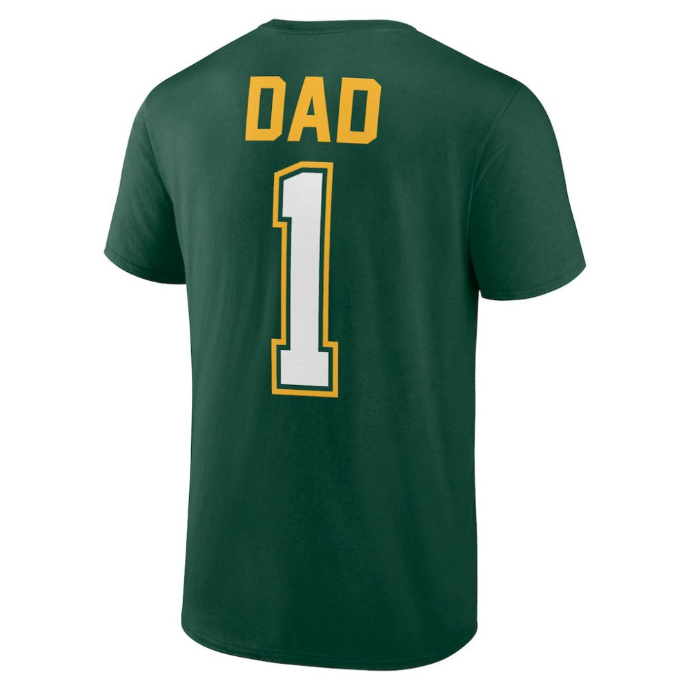 Athletics Father's Day #1 Dad T-Shirt - Green T-shirts