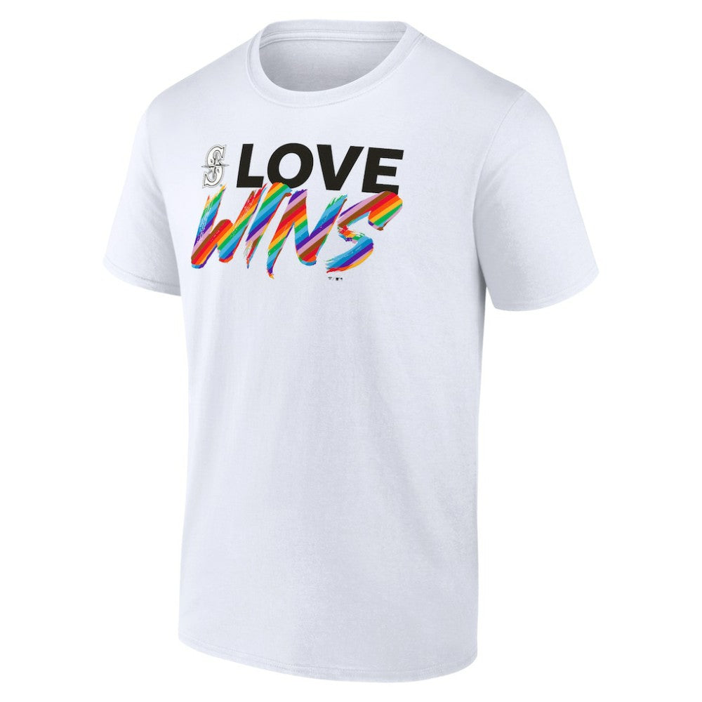 Seattle Mariners Love Wins T-Shirt - White T-shirts
