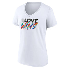 St. Louis Cardinals Women's Love Wins V-Neck T-Shirt - White T-shirts